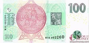 ЧЕХИЯ 100 КРОН (100-летие Чешской кроны) 2
