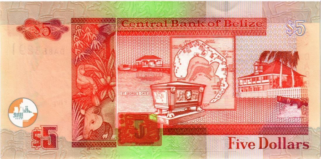 БЕЛИЗ 5 ДОЛЛАРОВ 2
