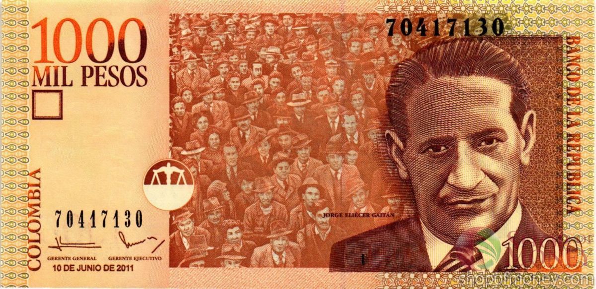 КОЛУМБИЯ 1000 ПЕСО (10.06.2011) 1