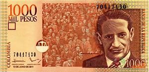 КОЛУМБИЯ 1000 ПЕСО (10.06.2011) 1