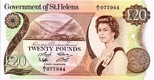 ОСТРОВ СВЯТОЙ ЕЛЕНЫ 20 ФУНТОВ 1