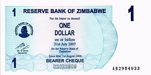 ЗИМБАБВЕ 1 ДОЛЛАР 1