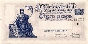 АРГЕНТИНА 5 ПЕСО 1