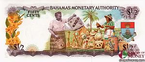 БАГАМСКИЕ ОСТРОВА 1/2 ДОЛЛАРА 2