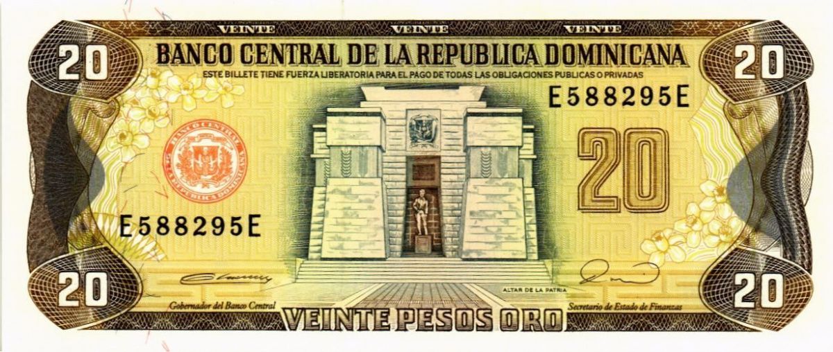 ДОМИНИКАНСКАЯ РЕСПУБЛИКА 20 ПЕСО 1