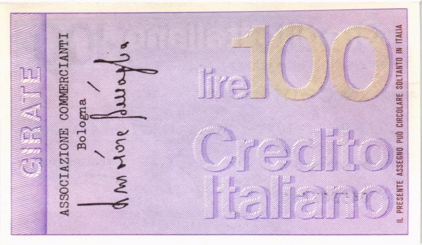 ИТАЛИЯ 100 ЛИР (ЧЕК) 2