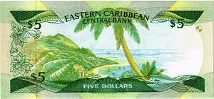 ВОСТОЧНЫЕ КАРИБЫ 5 ДОЛЛАРОВ (M - Монтсеррат) 2