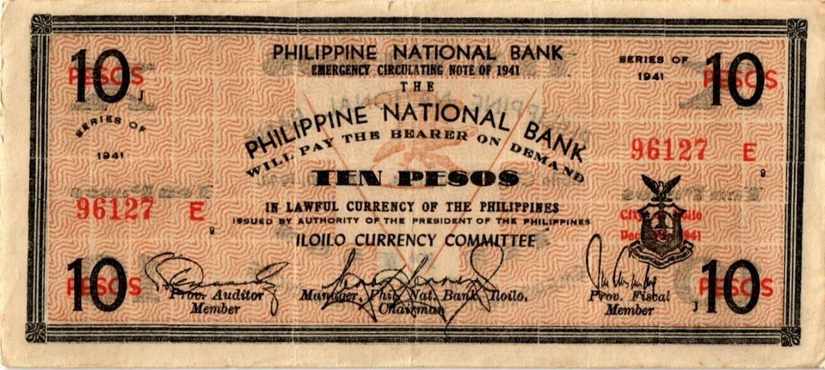 ФИЛИППИНЫ 10 ПЕСО (E) (N135) 1