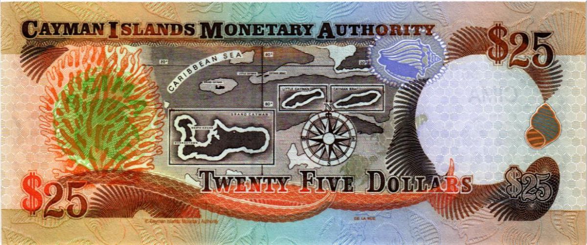 КАЙМАНОВЫ ОСТРОВА 25 ДОЛЛАРОВ 2