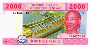 CAS - ЧАД 2000 ФРАНКОВ (C) 1
