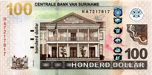 СУРИНАМ 100 ДОЛЛАРОВ 1