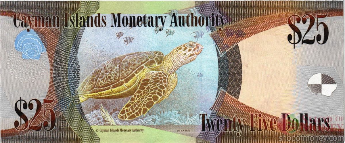 КАЙМАНОВЫ ОСТРОВА 25 ДОЛЛАРОВ 2