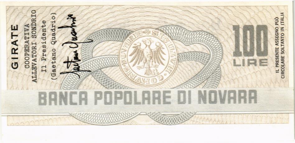 ИТАЛИЯ 100 ЛИР (ЧЕК) 2