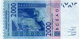 WAS - КОТ-Д'ИВУАР 2000 ФРАНКОВ (A) 2