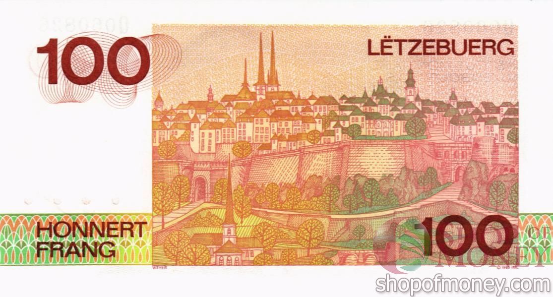ЛЮКСЕМБУРГ 100 ФРАНКОВ 2