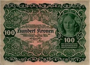 АВСТРИЯ 100 КРОН 1