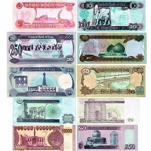 ИРАК НАБОР 10 БАНКНОТ ДИНАР 2