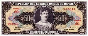 БРАЗИЛИЯ 50 СЕНТАВО (НАДПЕЧАТКА) 1