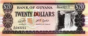 ГАЙАНА 20 ДОЛЛАРОВ 1