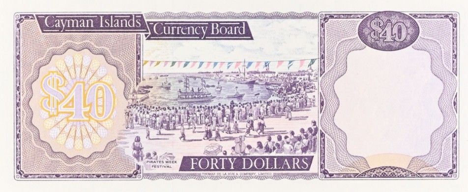 КАЙМАНОВЫ ОСТРОВА 40 ДОЛЛАРОВ (PMG - GRADE 66) 4
