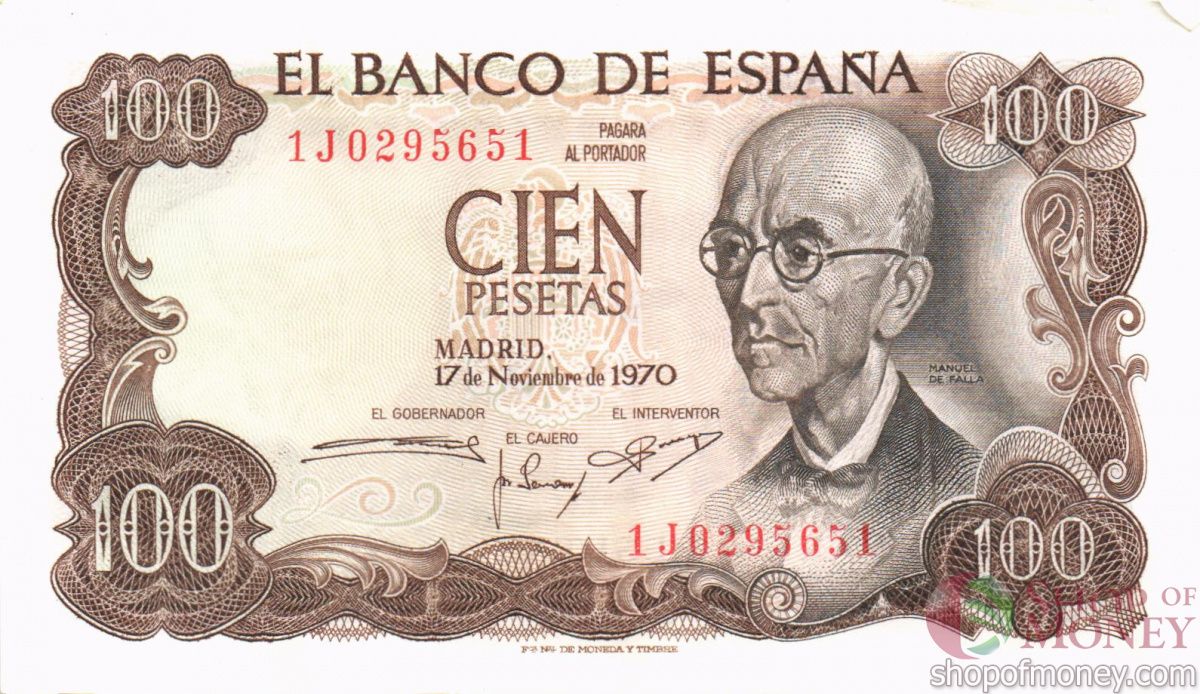 ИСПАНИЯ 100 ПЕСЕТ 1