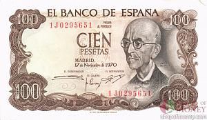 ИСПАНИЯ 100 ПЕСЕТ 1