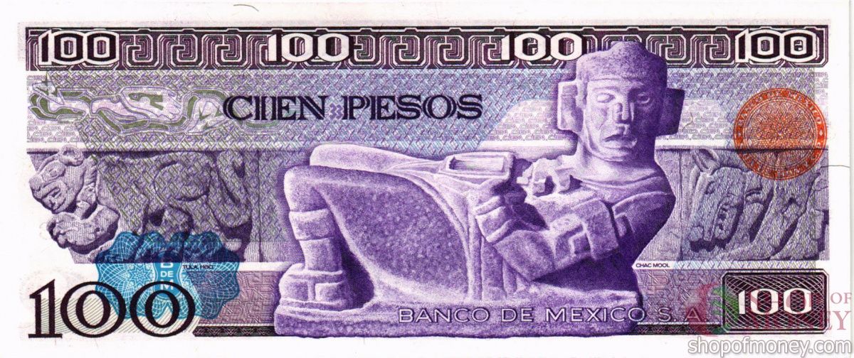 МЕКСИКА 100 ПЕСО (-FW- СЕРИЯ) 2