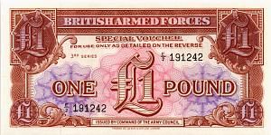 ВЕЛИКОБРИТАНИЯ/АНГЛИЯ 1 ФУНТ (БРИТАНСКАЯ АРМИЯ) 1