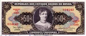 БРАЗИЛИЯ 50 СЕНТАВО (НАДПЕЧАТКА) 1