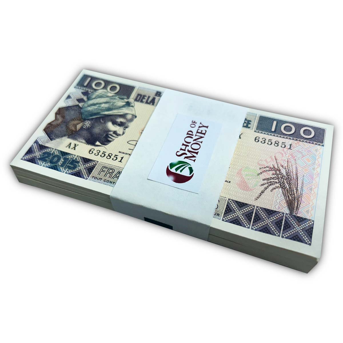 ГВИНЕЯ 100 ФРАНКОВ (100 БАНКНОТ) 1