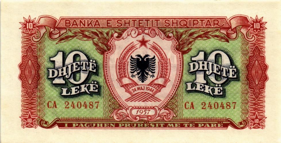 АЛБАНИЯ 10 ЛЕК 1