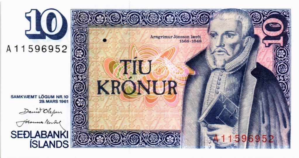 ИСЛАНДИЯ 10 КРОН 1