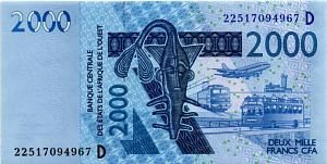 WAS - МАЛИ 2000 ФРАНКОВ (D) 1