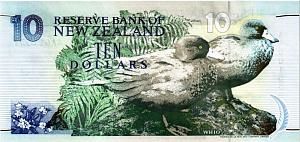НОВАЯ ЗЕЛАНДИЯ 10 ДОЛЛАРОВ usd (-AA-) 2