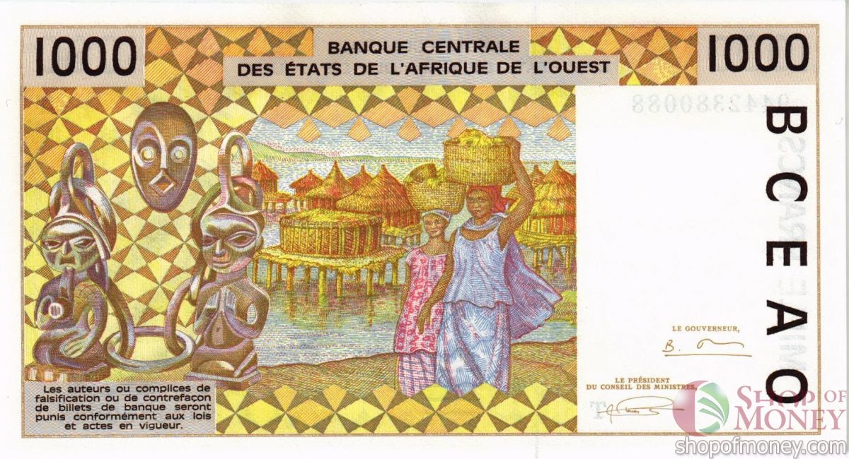 WAS - ТОГО 1000 ФРАНКОВ (T) 2