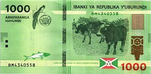 БУРУНДИ 1000 ФРАНКОВ 1