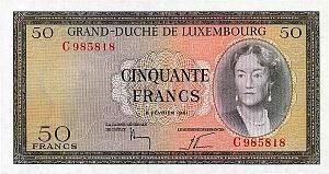 ЛЮКСЕМБУРГ 50 ФРАНКОВ 1