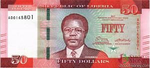 ЛИБЕРИЯ 50 ДОЛЛАРОВ 1
