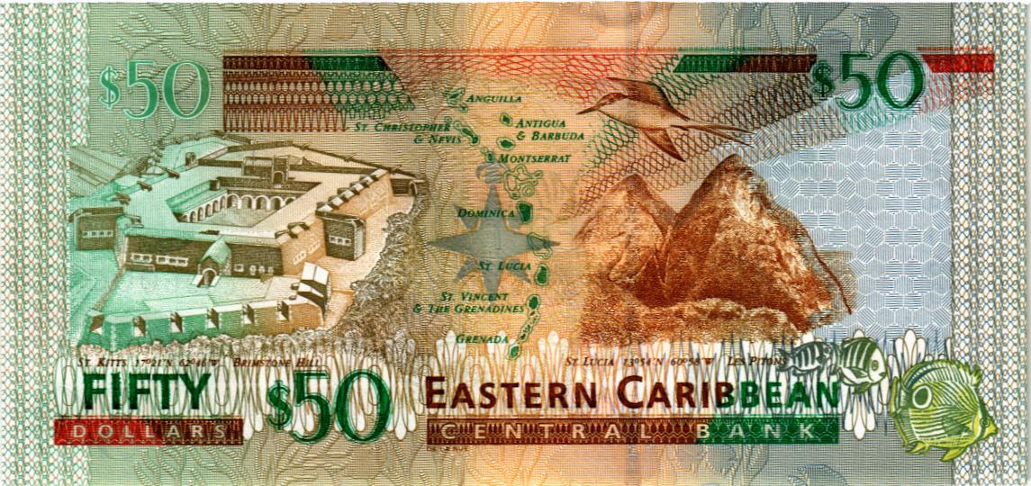 ВОСТОЧНЫЕ КАРИБЫ 50 ДОЛЛАРОВ (G - ГРЕНАДА) 2