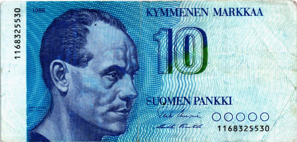 ФИНЛЯНДИЯ 10 МАРОК 1