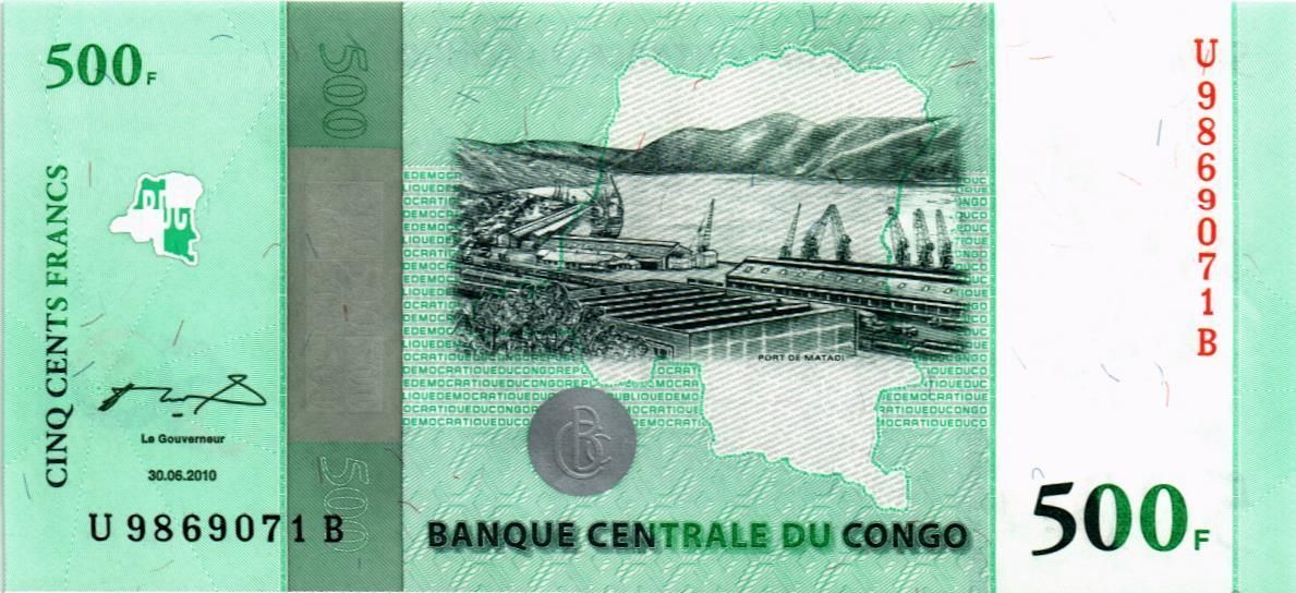 КОНГО ДР 500 ФРАНКОВ 1