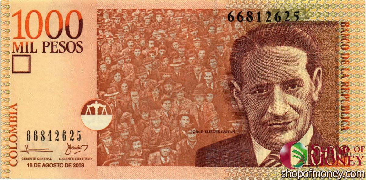 КОЛУМБИЯ 1000 ПЕСО (18.08.2009) 1