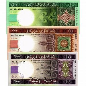 МАВРИТАНИЯ НАБОР 100 200 500 УГИЙ 1