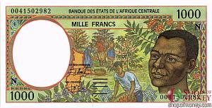 ЭКВАТОРИАЛЬНАЯ ГВИНЕЯ 1000 ФРАНКОВ 1