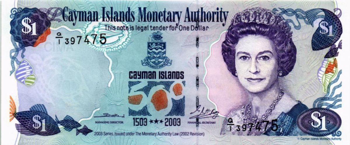 КАЙМАНОВЫ ОСТРОВА 1 ДОЛЛАР (Q/1) 1