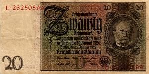 ГЕРМАНИЯ 20 МАРОК 1