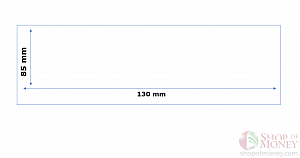 ХОЛДЕР ДЛЯ БАНКНОТ (85 mm x 130 mm) - 100 шт 2