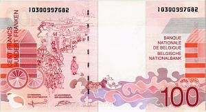 БЕЛЬГИЯ 100 ФРАНКОВ 2