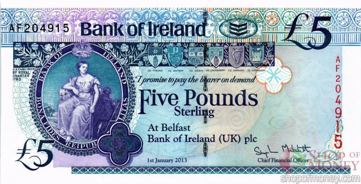 СЕВЕРНАЯ ИРЛАНДИЯ 5 ФУНТОВ 1