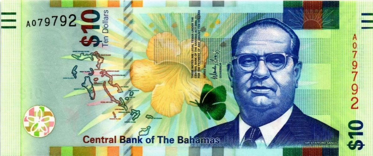 БАГАМСКИЕ ОСТРОВА 10 ДОЛЛАРОВ 1